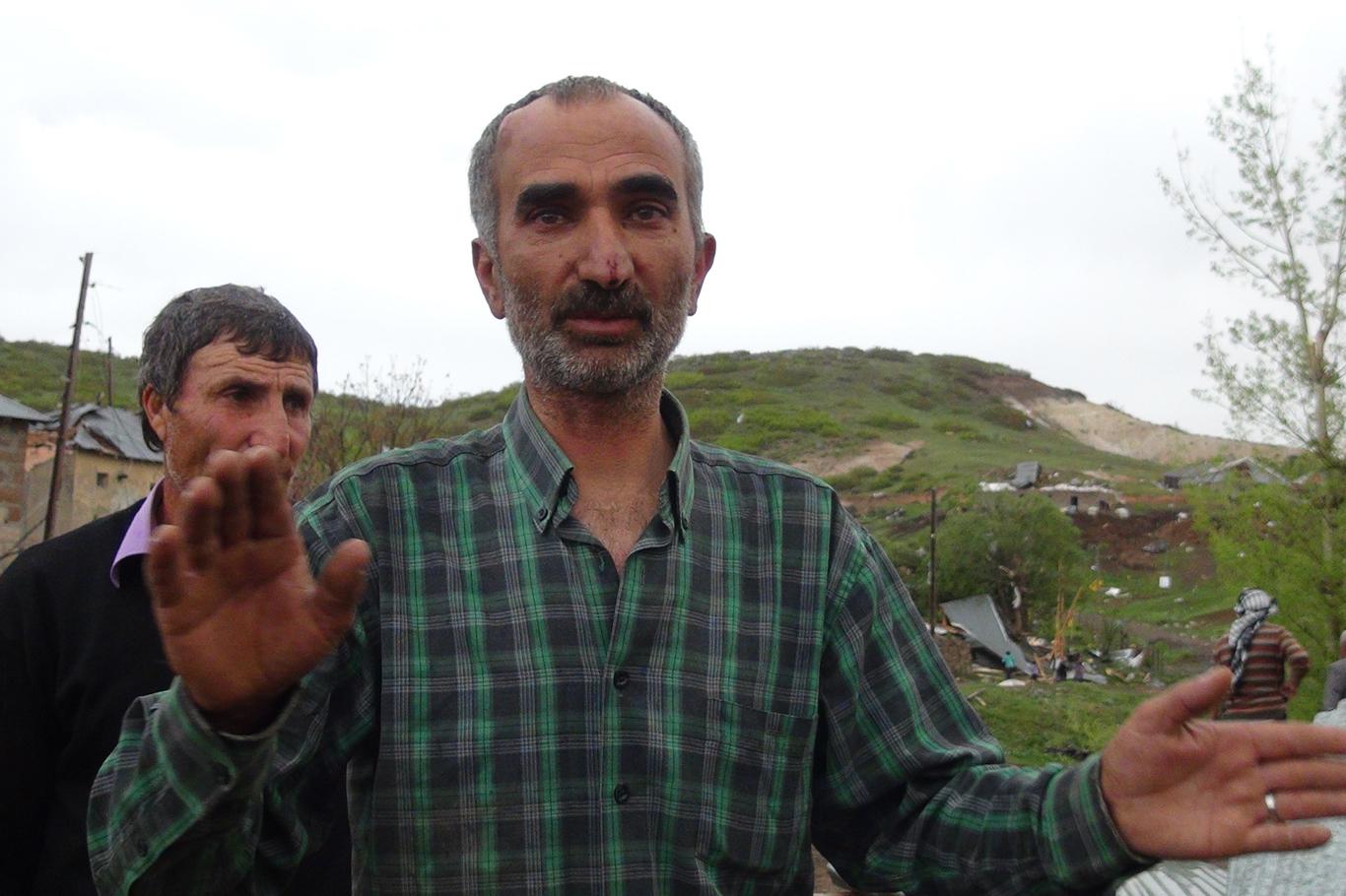 Bingöl'de hortumun vurduğu bölgede hasar oluştu Bingöl'de hortumun vurduğu bölgede hasar oluştu